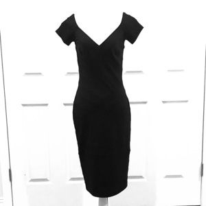 Tadashi black midi dress